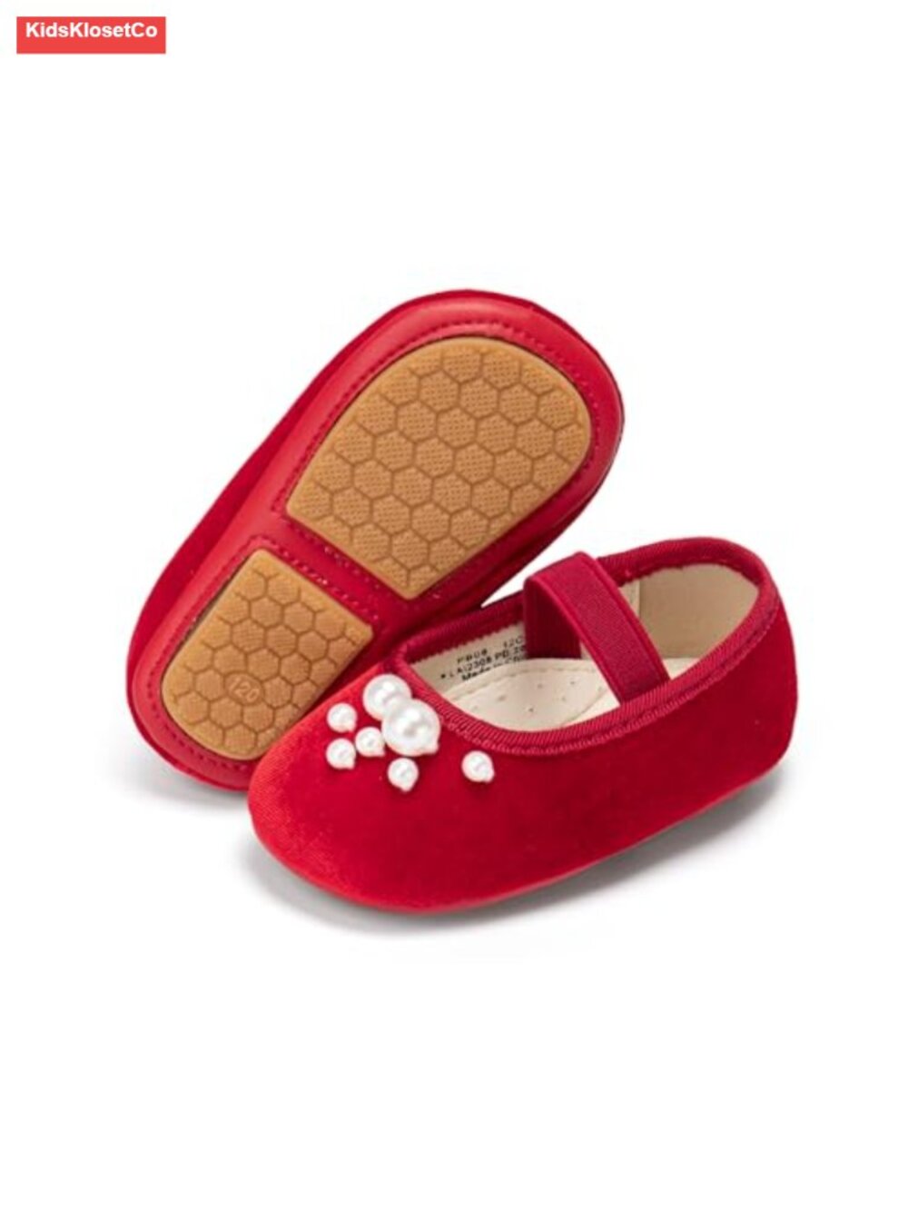 Baby Girls Mary Jane Flats - Soft Rubber Sole Toddler Walking Shoes Princess